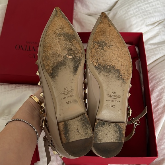 Valentino rockstud flats 36 1/2 - Picture 6 of 9